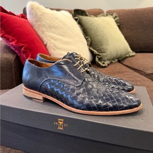 Custom Woven Leather Dress Shoes